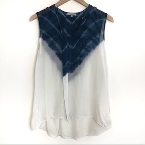 3/$15🌿 RED HAUTE Silk Tie Dye Sleeveless Blouse